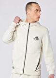 Kappa 382554W-Z8A FABIO FULL ZIP Ekru Normal Düz Erkek Zip Ceket
