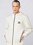 Kappa 382554W-Z8A FABIO FULL ZIP Ekru Normal Düz Erkek Zip Ceket