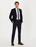 Erkek Slim Fit Kumaş Pantolon-Lacivert | 48