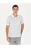 Beyaz Regular Fit Polo Yaka Tişört 50273576-VR013