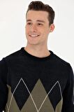G081GL0TK 1678171 PAMEL U.S. Polo Assn. Erkek Kazak Lacivert