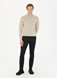 Cacharel Normal Bel Normal Paça Slim Fit Siyah Erkek Pantolon GISSE