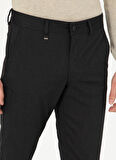 Cacharel Normal Bel Normal Paça Slim Fit Siyah Erkek Pantolon GISSE