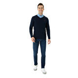 Erkek Kazak V Yaka Slim Fit 1629617