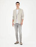 Pierre Cardin Erkek Slim Fit Keten Ekose Ceket 1853881