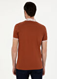 Cacharel Polo Yaka Düz Kiremit Erkek T-Shirt CHERRY