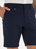 Cacharel Normal Bel Regular Fit Lacivert Erkek Bermuda Şort RABI-B