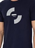 . Bisiklet Yaka Lacivert Erkek T-Shirt YAMO