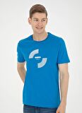 U.S. Polo Assn. Bisiklet Yaka Saks Erkek T-Shirt YAMO