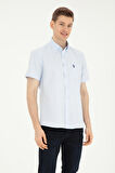 1829651 GOXY024Y US Polo Assn Erkek Gömlek Açık Mavi
