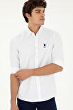 U.s.Polo Assn. Erkek Beyaz Dokuma Gömlek G081GL004