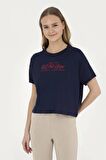 1832186 GROP US Polo Assn Kadın T-shirt Lacivert