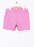 U.S. Polo Assn. Lastikli Bel Regular Fit Eflatun Kız Çocuk Şort SUNGEL