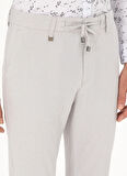 Cacharel Normal Bel Normal Paça Slim Fit Açık Gri Erkek Pantolon RABI