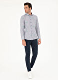 Cacharel Normal Bel Normal Paça Slim Fit Lacivert Erkek Pantolon RABI