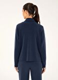 U.S. Polo Assn. Gömlek Yaka Lacivert Kadın Sweatshırt PIPPA