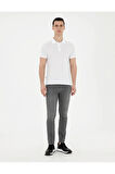 Beyaz Slim Fit Basic Tişört