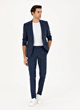 Cacharel Normal Bel Slim Fit Lacivert Erkek Takım Elbise BLOSS
