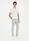 Cacharel Normal Bel Normal Paça Slim Fit Açık Gri Erkek Pantolon FLAVIN/P
