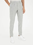 Cacharel Normal Bel Normal Paça Slim Fit Açık Gri Erkek Pantolon FLAVIN/P