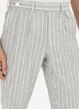 Cacharel Normal Bel Normal Paça Slim Fit Açık Gri Erkek Pantolon FLAVIN/P