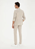Cacharel Normal Bel Slim Fit Bej Erkek Takım Elbise DRAY