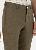 Cacharel Normal Bel Normal Paça Slim Fit Haki Erkek Pantolon OLIA/P