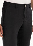 Cacharel Normal Bel Normal Paça Slim Fit Siyah Erkek Pantolon OLIA/P