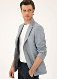 Cacharel Slim Fit Mavi Erkek Ceket LEUPE