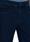 Cacharel Normal Bel Normal Paça Slim Fit Açık Lacivert Erkek Denim Pantolon AROS
