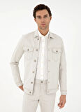 Cacharel Bej Erkek Denim Ceket MIRKO-C