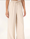 U.S. Polo Assn. Ekru Kadın Loose Fit Pantolon DMK.2107035ECOLE.