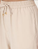 U.S. Polo Assn. Ekru Kadın Loose Fit Pantolon DMK.2107035ECOLE.