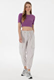 U.S. Polo Assn. Açık Gri Kadın Jogger Pantolon DMK.2107002.CHAN.