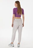 U.S. Polo Assn. Açık Gri Kadın Jogger Pantolon DMK.2107002.CHAN.