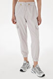 U.S. Polo Assn. Açık Gri Kadın Jogger Pantolon DMK.2107002.CHAN.