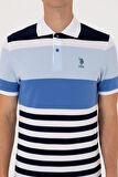 U.S. Polo Assn. Mavi Erkek Regular Fit Polo T-Shirt DMK.2105692.PELTAN.