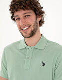 U.S. Polo Assn. Yeşil Erkek Slim Fit Polo T-Shirt DMK.GTP04