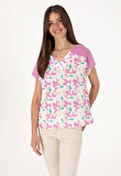 U.S. Polo Assn. Fuşya Kadın Standart T-Shirt DMK.2115585SEDOY.