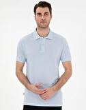 Pierre Cardin Açık Mavi Kıvrılma Yaka  Erkek Slim Fit Polo T-Shirt DMK.SUNNY.