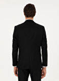 Cacharel Slim Fit Siyah Erkek Düz Ceket VALTUS-LYC/C