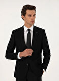 Cacharel Slim Fit Siyah Erkek Düz Ceket VALTUS-LYC/C