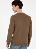 U.S. Polo Assn. Klasik Yaka Haki Erkek Sweatshırt G081SZ082.000.1963478