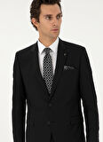 Cacharel Normal Bel Slim Fit Siyah Erkek Takım Elbise FAITH