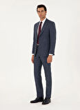 Cacharel Normal Bel Slim Fit Lacivert Erkek Takım Elbise AISET
