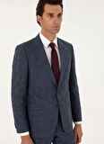 Cacharel Normal Bel Slim Fit Lacivert Erkek Takım Elbise AISET