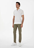 Cacharel Normal Bel Normal Paça Slim Fit Yeşil Erkek Denim Pantolon RAIDS