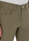 Cacharel Normal Bel Normal Paça Slim Fit Yeşil Erkek Denim Pantolon RAIDS