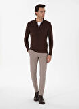 Cacharel Hırka, XL, Kahve