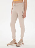 U.S. Polo Assn. Yüksek Bel Slim Fit Taş Kadın Pantolon PT0125